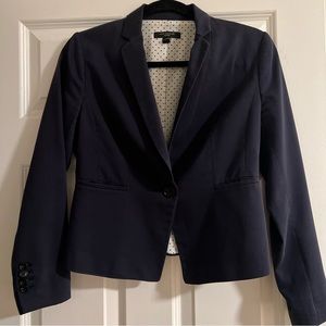 Ann Taylor Navy Blazer single breasted